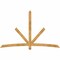 Ekena Millwork Alberta Rough Sawn Timber Gable Bracket, Western Red Cedar, 96"W x 60"H x 4"D x 4"F, 15/12 Pitch GBW096X60X0404ALB00RWR - alternate 1